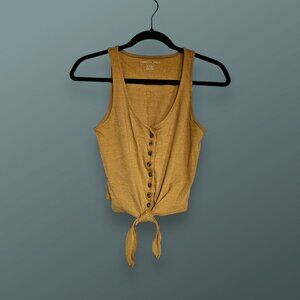 American Eagle Mustard Yellow Cropped Tank top